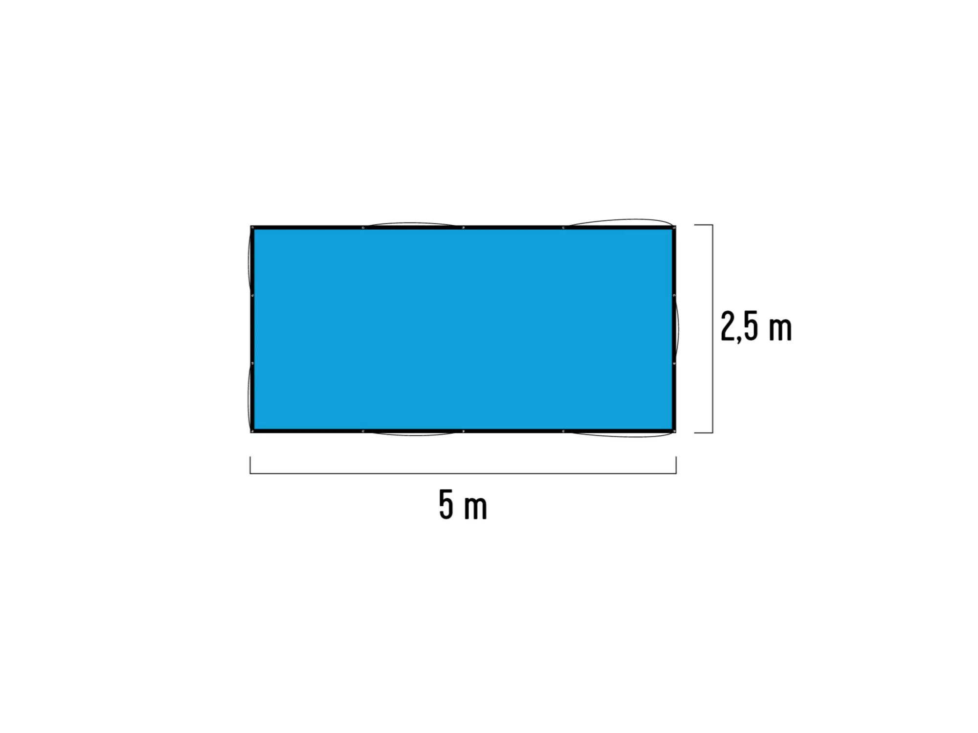 Lastnät supermesh 5 x 2,5m – gummilina