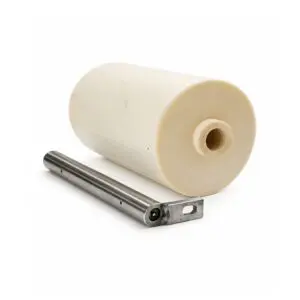 LVX Rulle nylon PA 6 G med rostfri axel ø40 mm